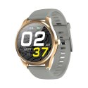 SMARTWATCH MĘSKI G. Rossi SW012-5 gold/gray + dodatkowa BRANSOLETA (sg007e)