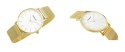 Zegarek Damski GIEWONT Harmony GW1970-1 Pure White/Gold Effect