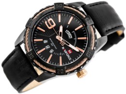 ZEGAREK MĘSKI NAVIFORCE - NF9117L (zn069c) - black/rose + box