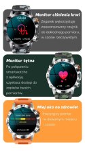 SMARTWATCH MĘSKI GRAVITY GT20-2 - AMOLED, DODATKOWY PASEK (sg024b)