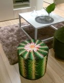 Okrągła pufa dekoracyjna - CACTUS Bertoni