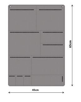 Organizer antracyt BARCELONA 45x65 cm ARCO DESIGN