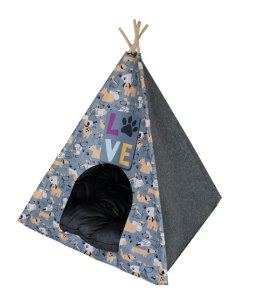 Tipi dla Psa/kota z poduszką LOVE DOGS GREY L ARCO DESIGN